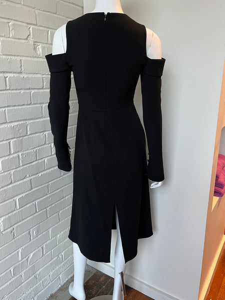 Cold Shoulder Midi Dress Size 0