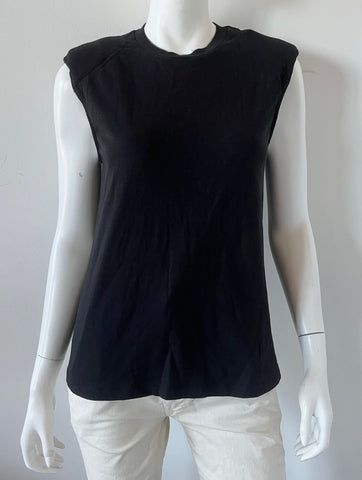 Padded Shoulder Sleeveless Top Size XS