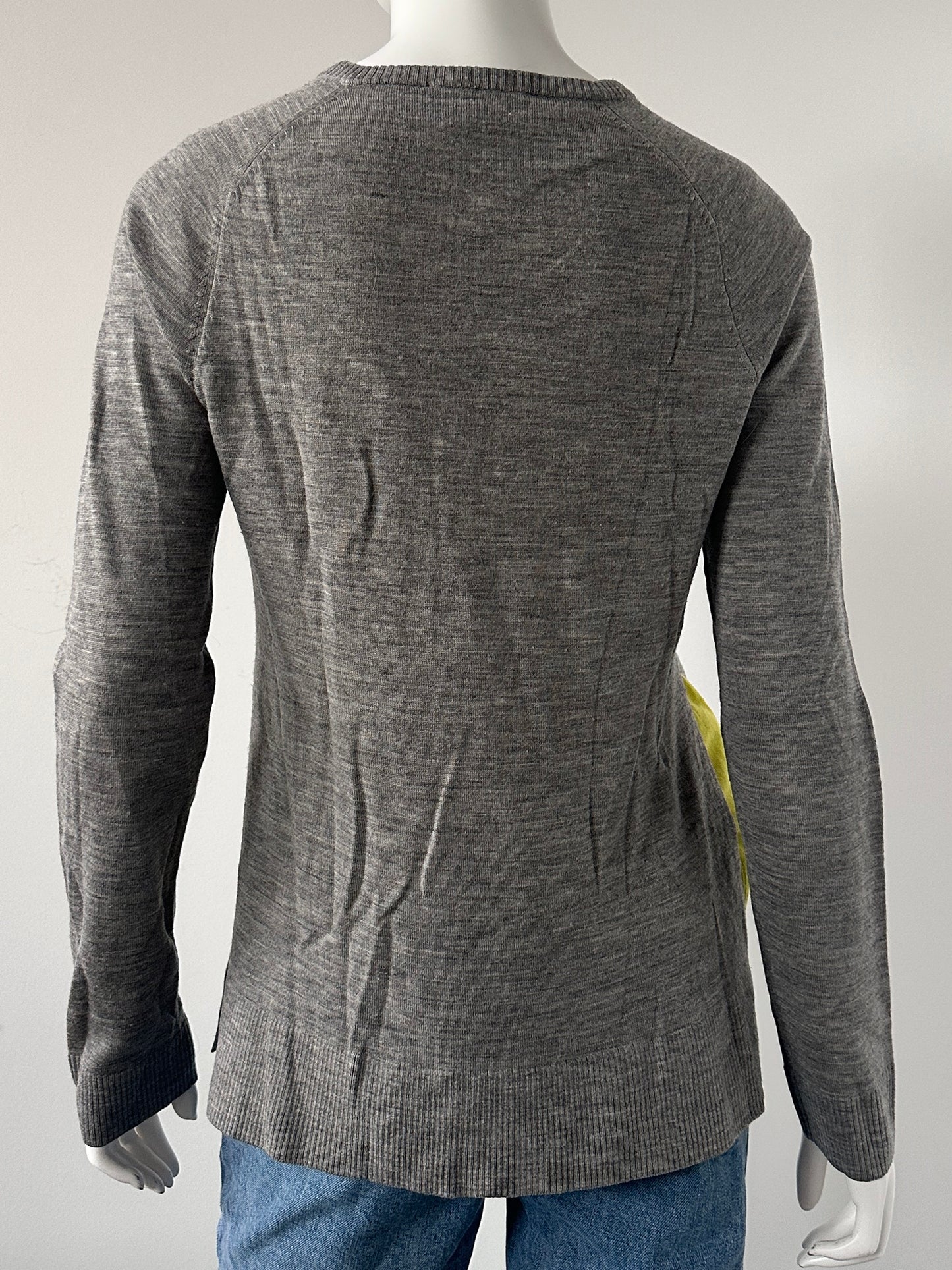 Yellow Inset Sweater Size Medium