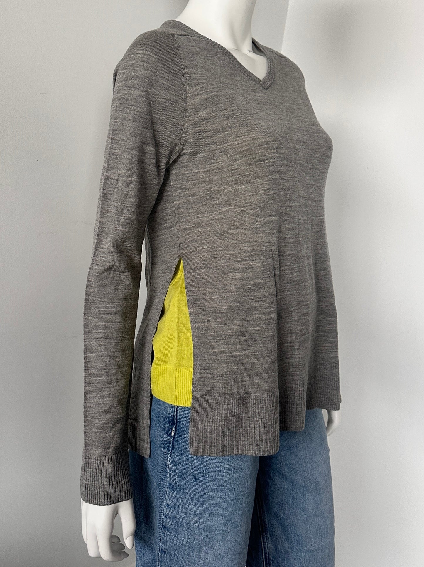 Yellow Inset Sweater Size Medium