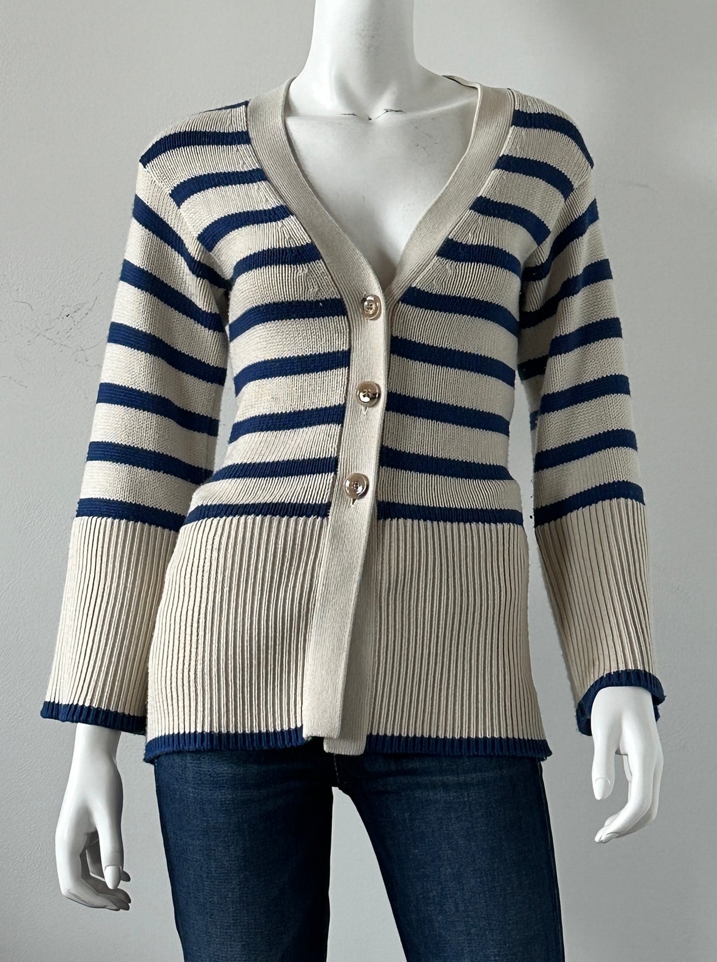 Signature Striped Cardigan Size XXS