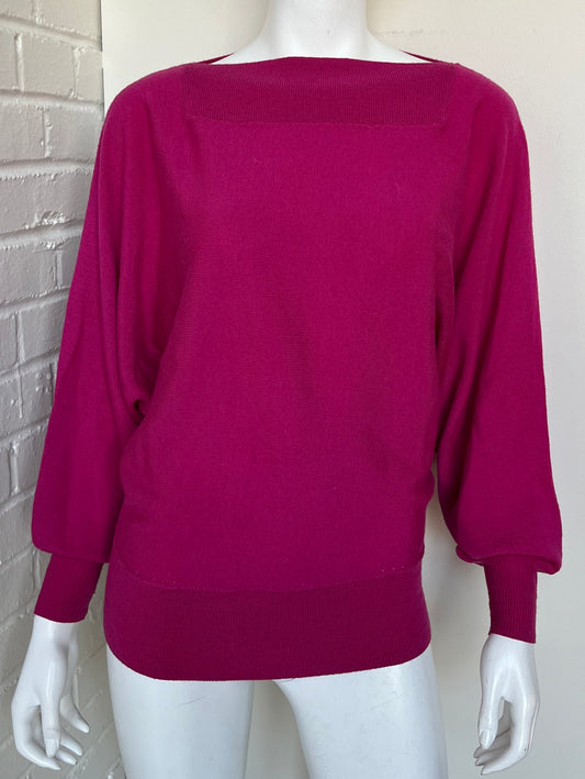 Merino Wool Boatneck Sweater Size XS