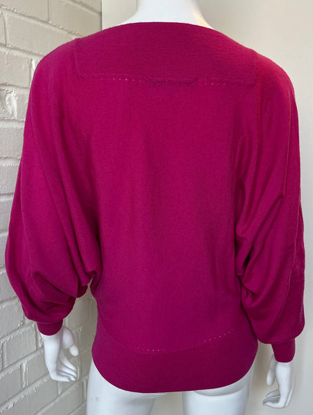 Merino Wool Boatneck Sweater Size XS