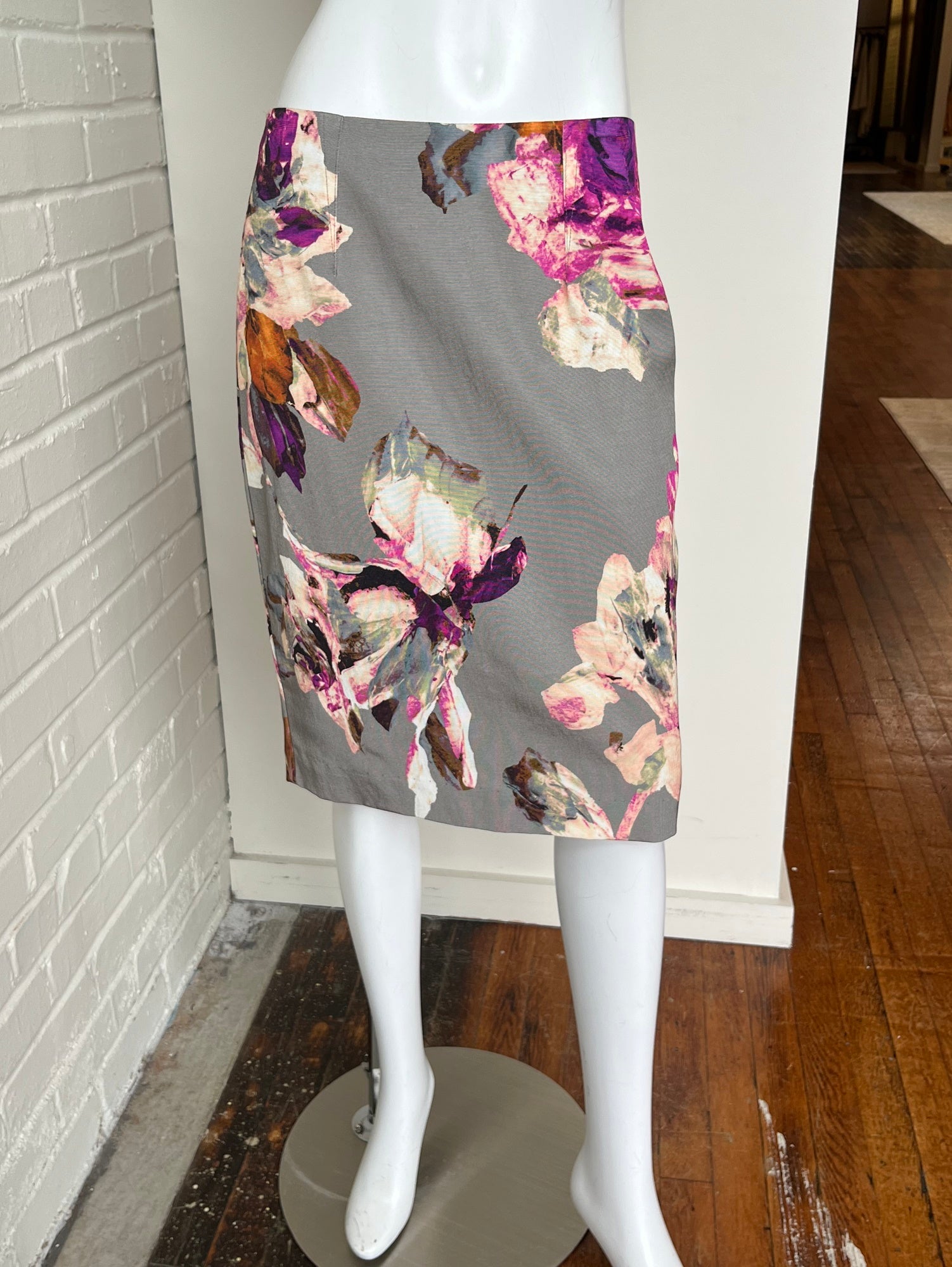 Floral Pencil Skirt Size 8