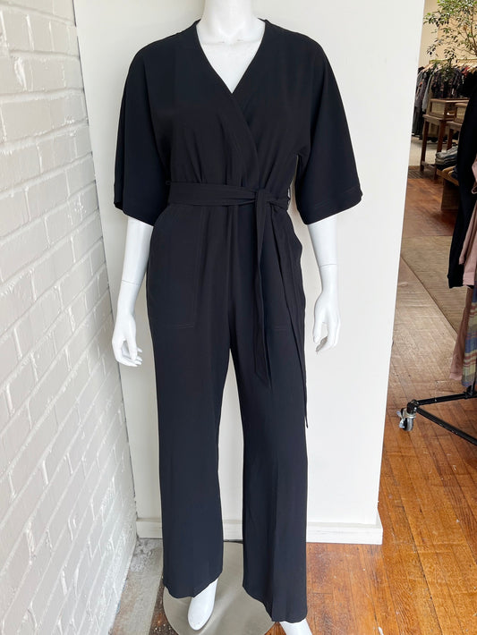 Short Sleeve Belted Jumpsuit Size 4