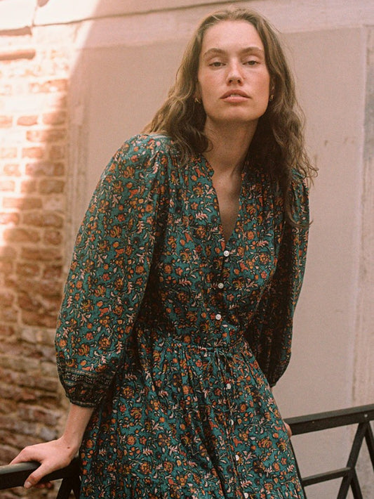 Sylvie Floral Dress Size Large