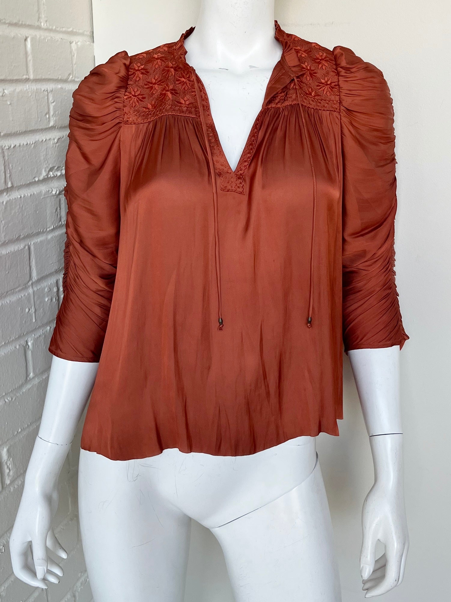 Lissa Ruched Blouse Size 0