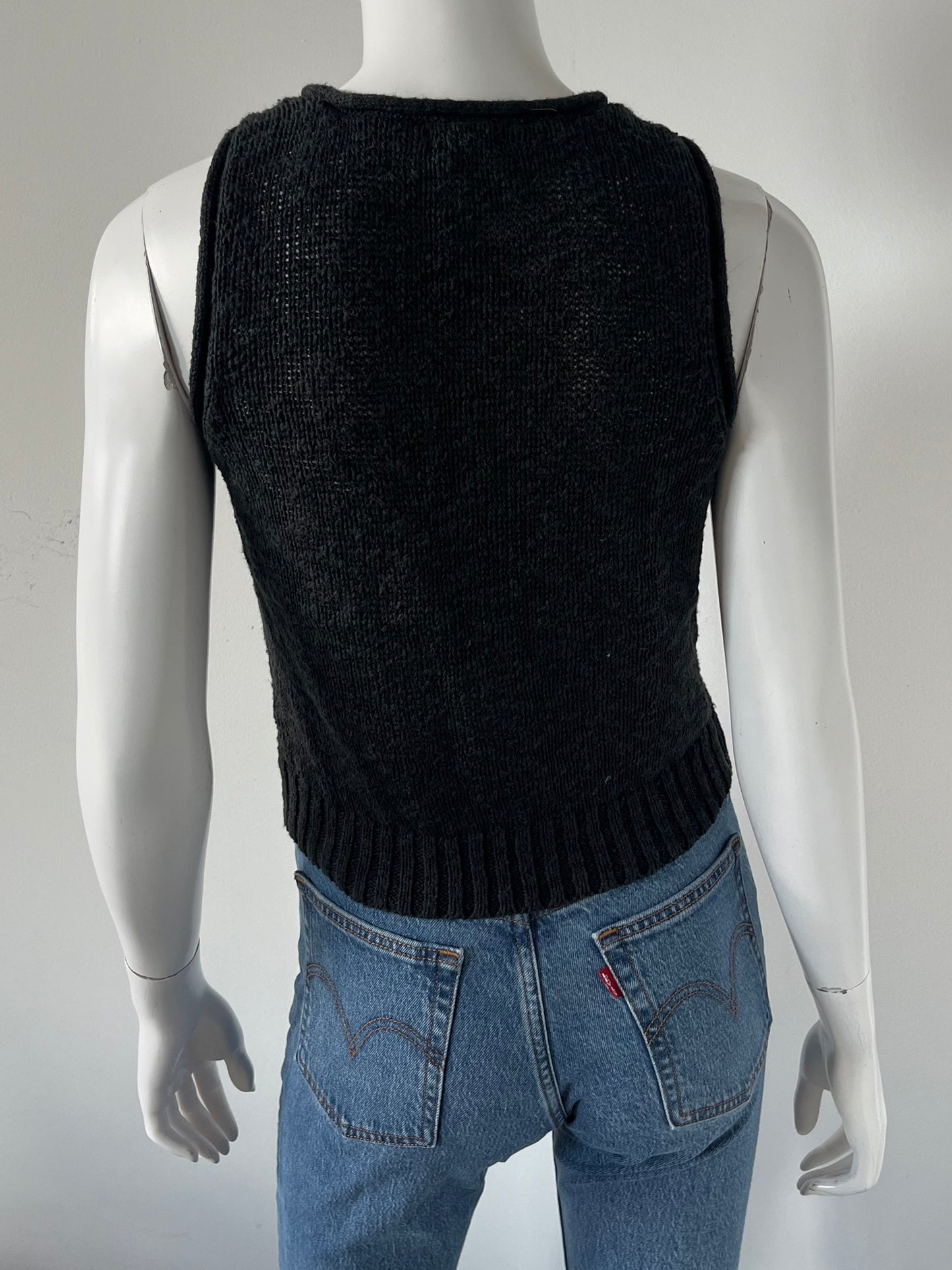 Cotton Linen Beach Tank Size XS