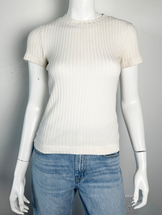 Ribbed Cotton Tee Size XXS