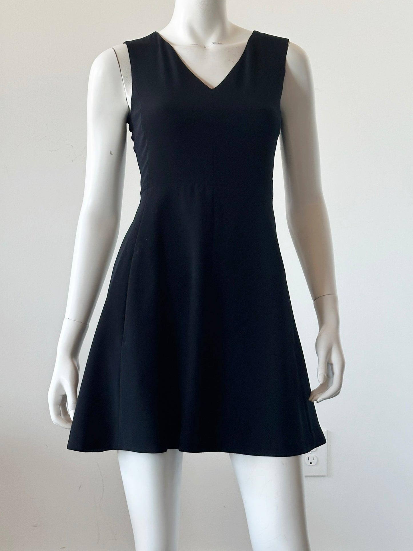 V-Neck A-Line Mini Dress Size 0