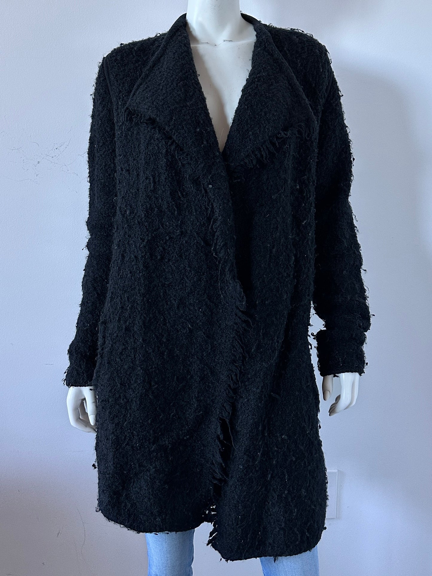 Wool Open Cardigan Coat Size XS