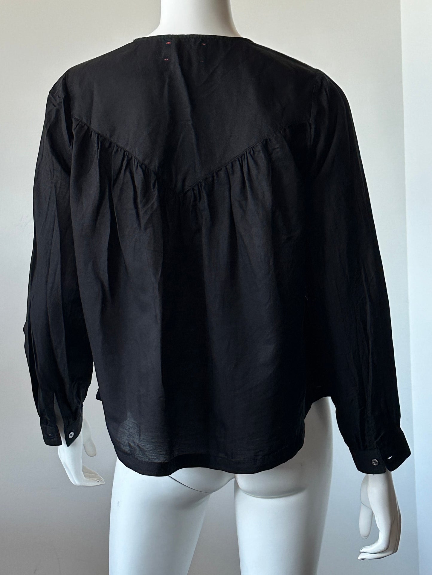 Delia Silk Blend V-Neck Top Size XS