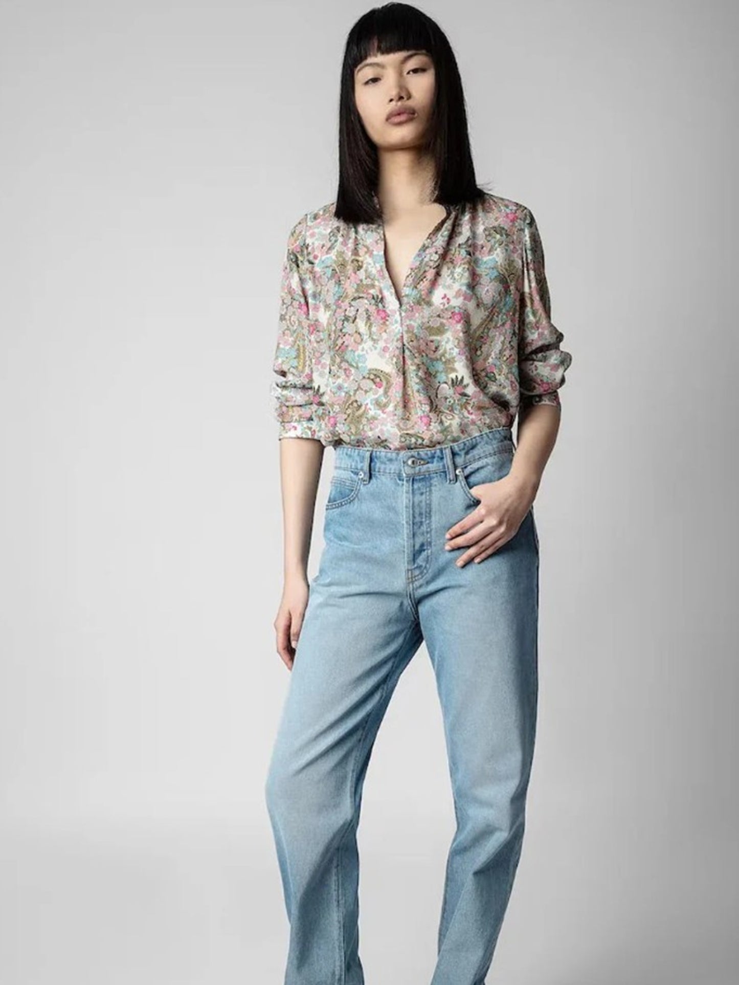 Tink Yoko Flower Blouse Size XS