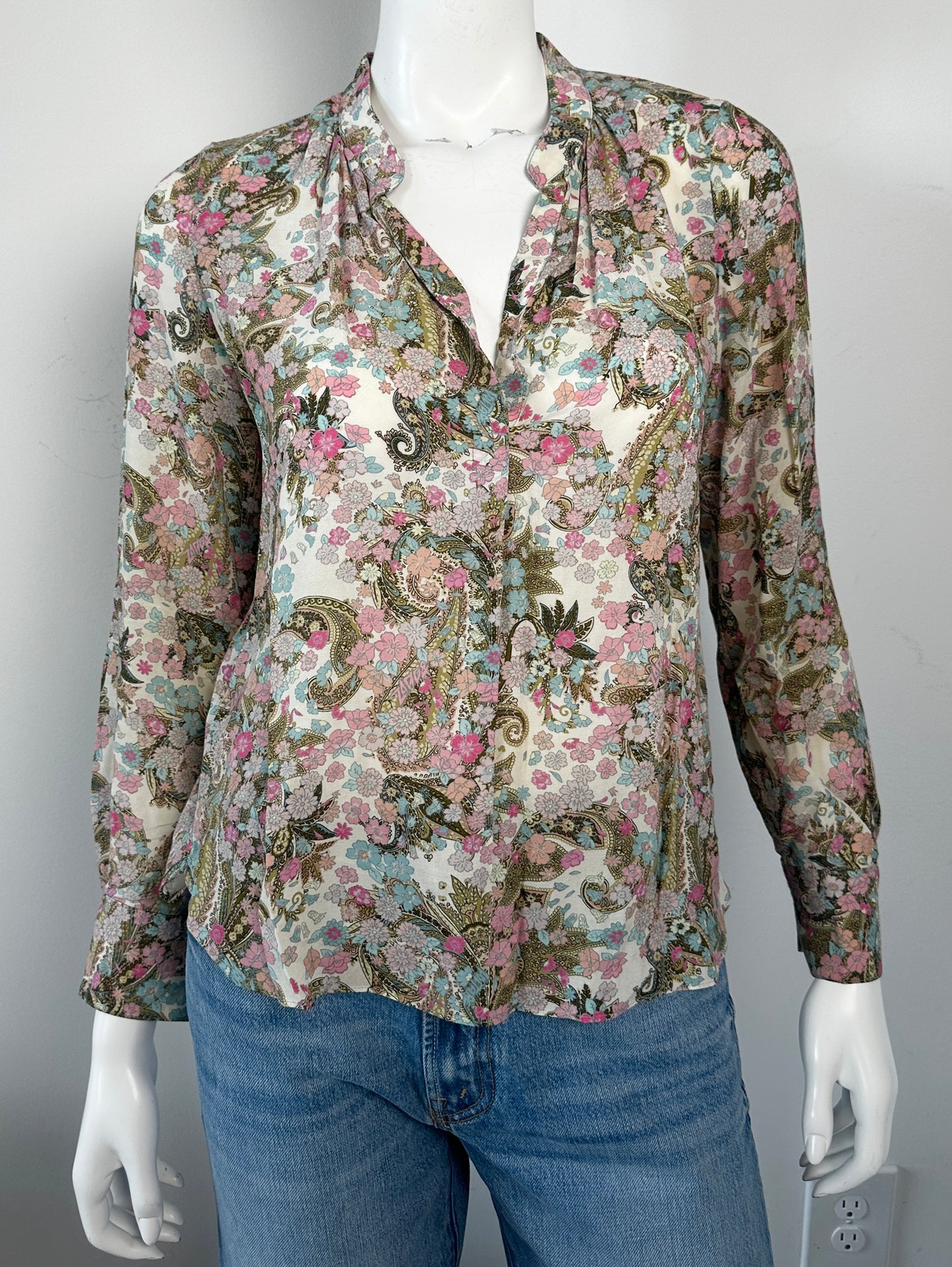 Tink Yoko Flower Blouse Size XS
