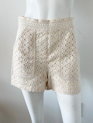Embroidered Eyelet Shorts Size Small