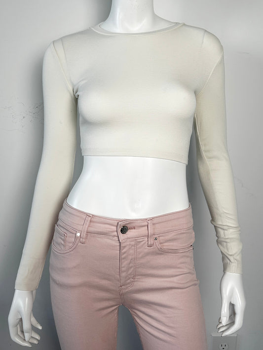 Long Sleeve Crop Top Size Small