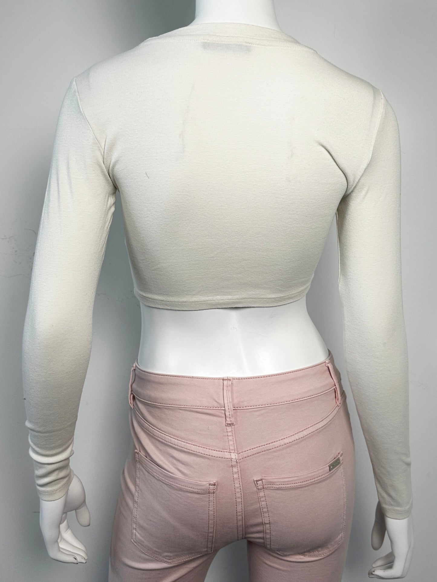 Long Sleeve Crop Top Size Small