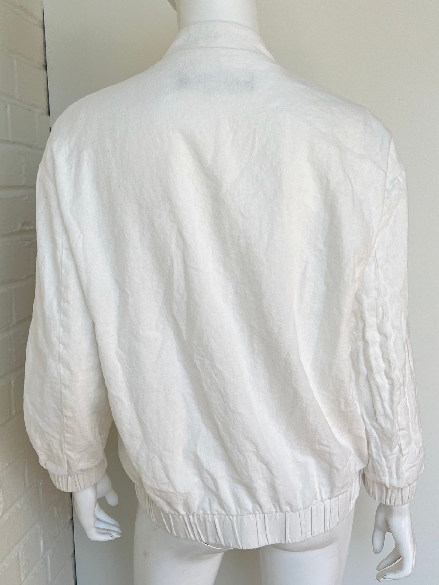 Zara LInen Bomber Jacket Size XS