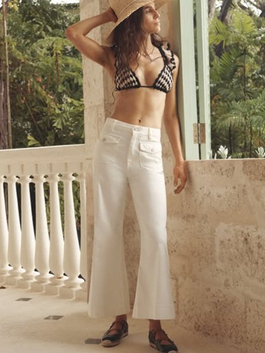 Anneke Cropped Flare Jeans Size 27 NWT