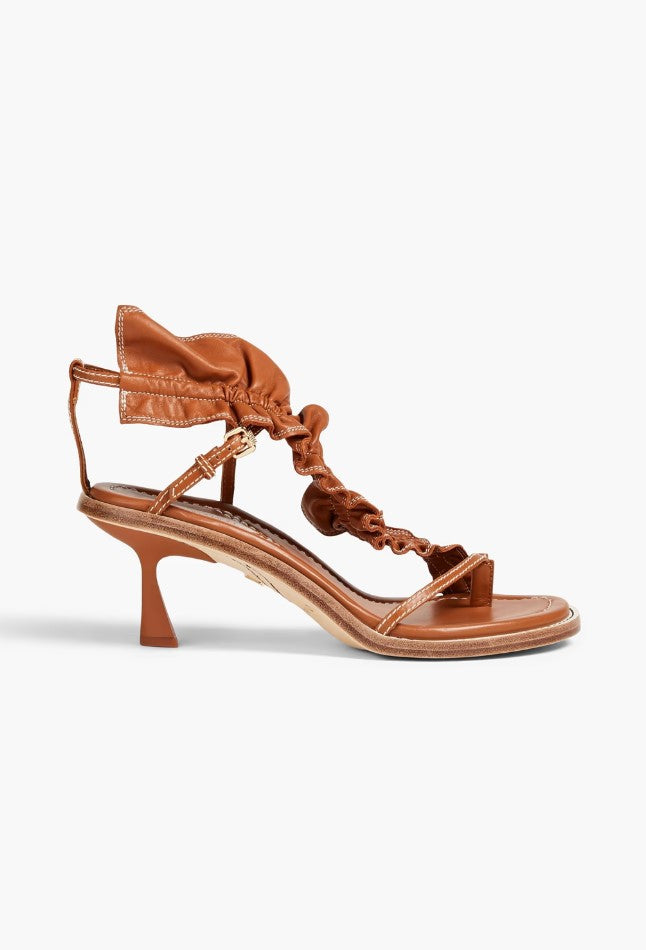 Skinny  Strap Ruffle Heels Size 39