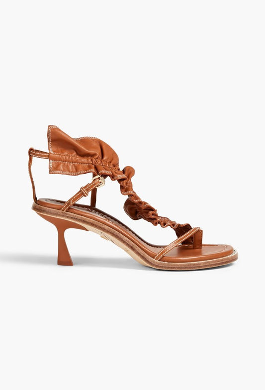 Skinny  Strap Ruffle Heels Size 39