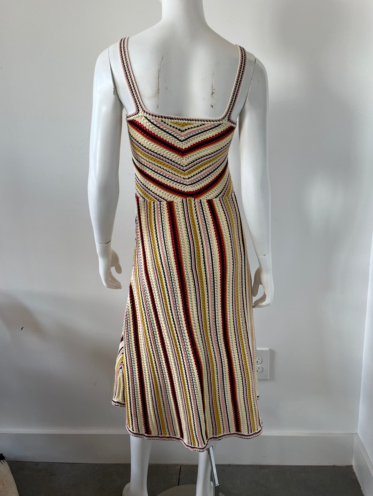 Vitali Multi Stripe Knit Dress Size 0