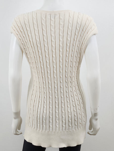 Sleeveless Cable Knit Sweater Size XS/Small