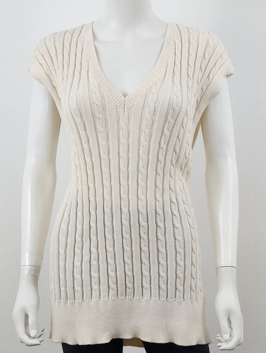 Sleeveless Cable Knit Sweater Size XS/Small