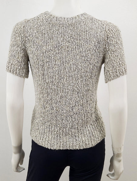 Chunky Knit Short Sleeve Sweater Size XS