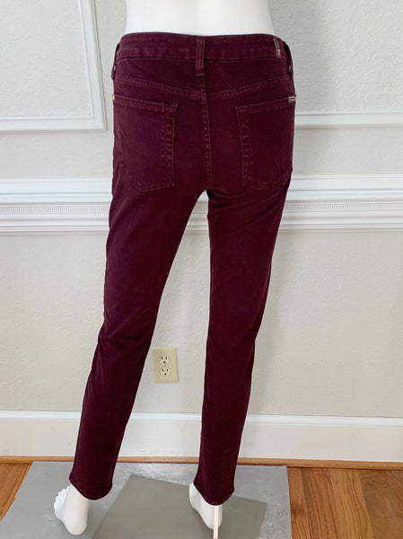 Velvet Skinny Pants Size 28