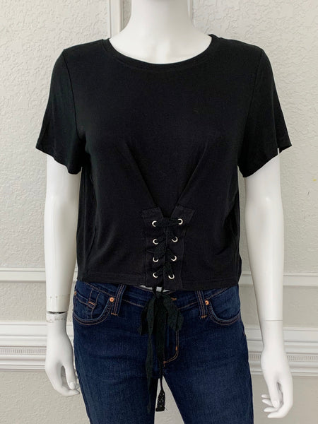 Lace Up Top Size Medium NWT