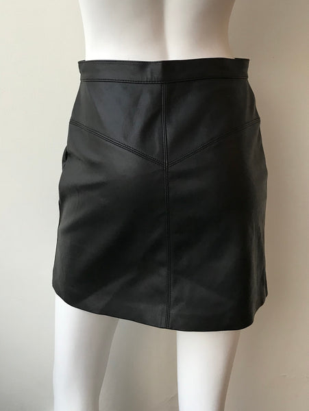 Keep Livin Vegan Leather Skirt Size 4 NWT