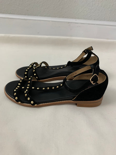 Flamingo Suede Studded Sandals Size 41