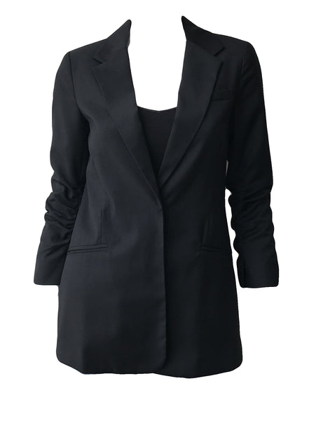 Blazer with Ruched Sleeves Size XS