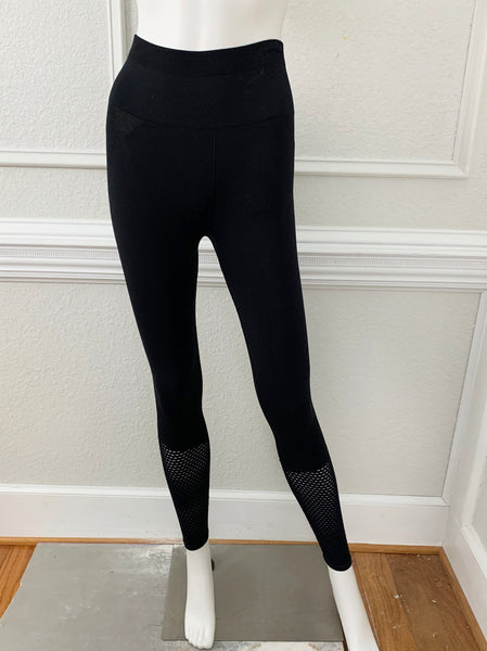 High Rise Leggings with Mesh Detailing Size XS