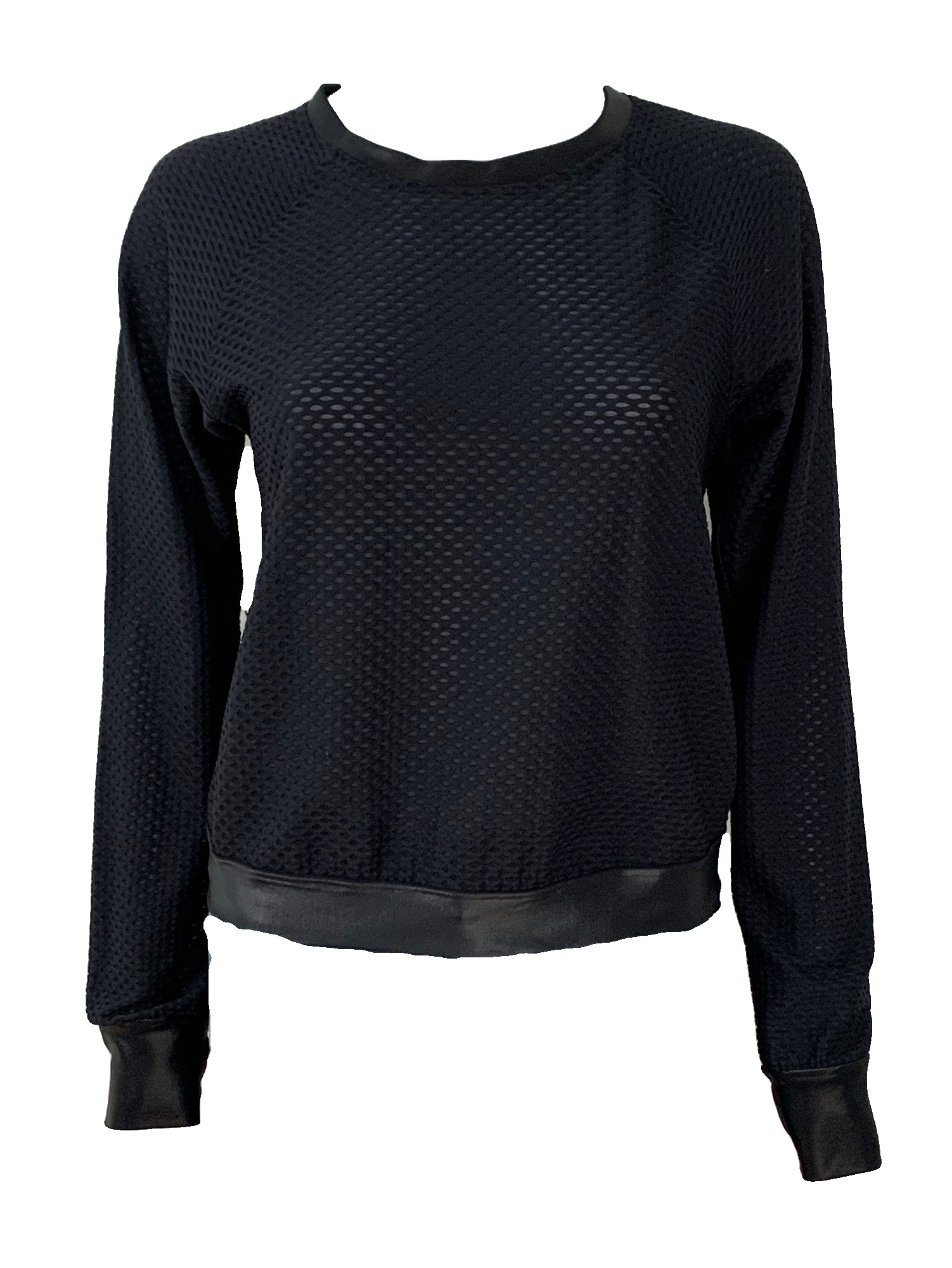 Perforated Long Sleeve Tee Size XS