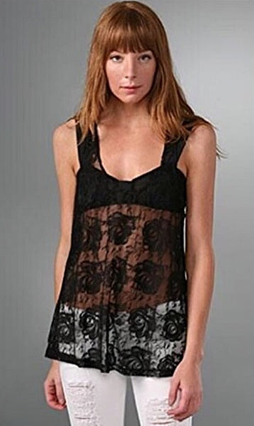 Sheer Lace Tank Size Small