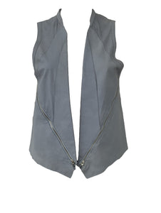 Perforated Leather Vest Size Medium