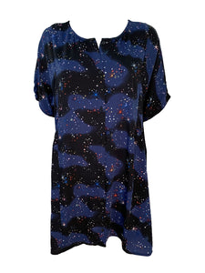 Blue Galaxy Printed Dress Size Small