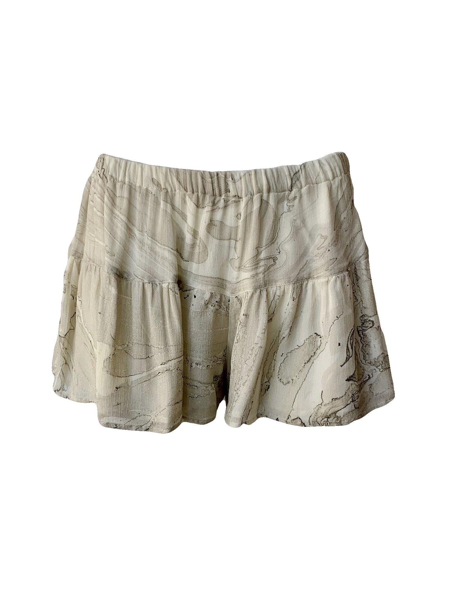 Ivory Printed Shorts Size 4