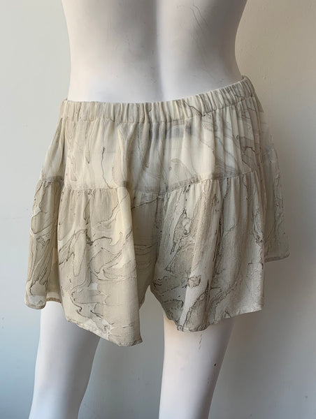 Ivory Printed Shorts Size 4