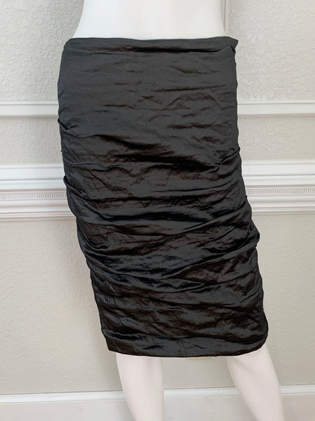 Metallic Ruched Skirt Size 8