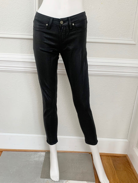 Coated Verdugo Skinny Ankle Jeans Size 25