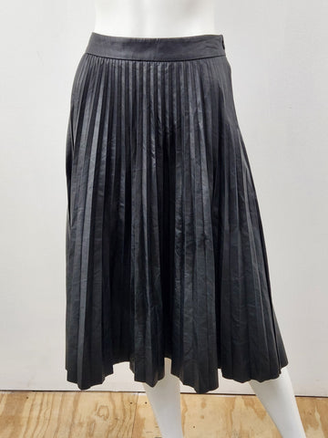 Faux Leather Pleated Skirt Size XS NWT