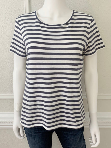 Charcoal Striped Tee Size Large
