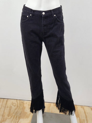 Zara Fringe Jeans Size 4