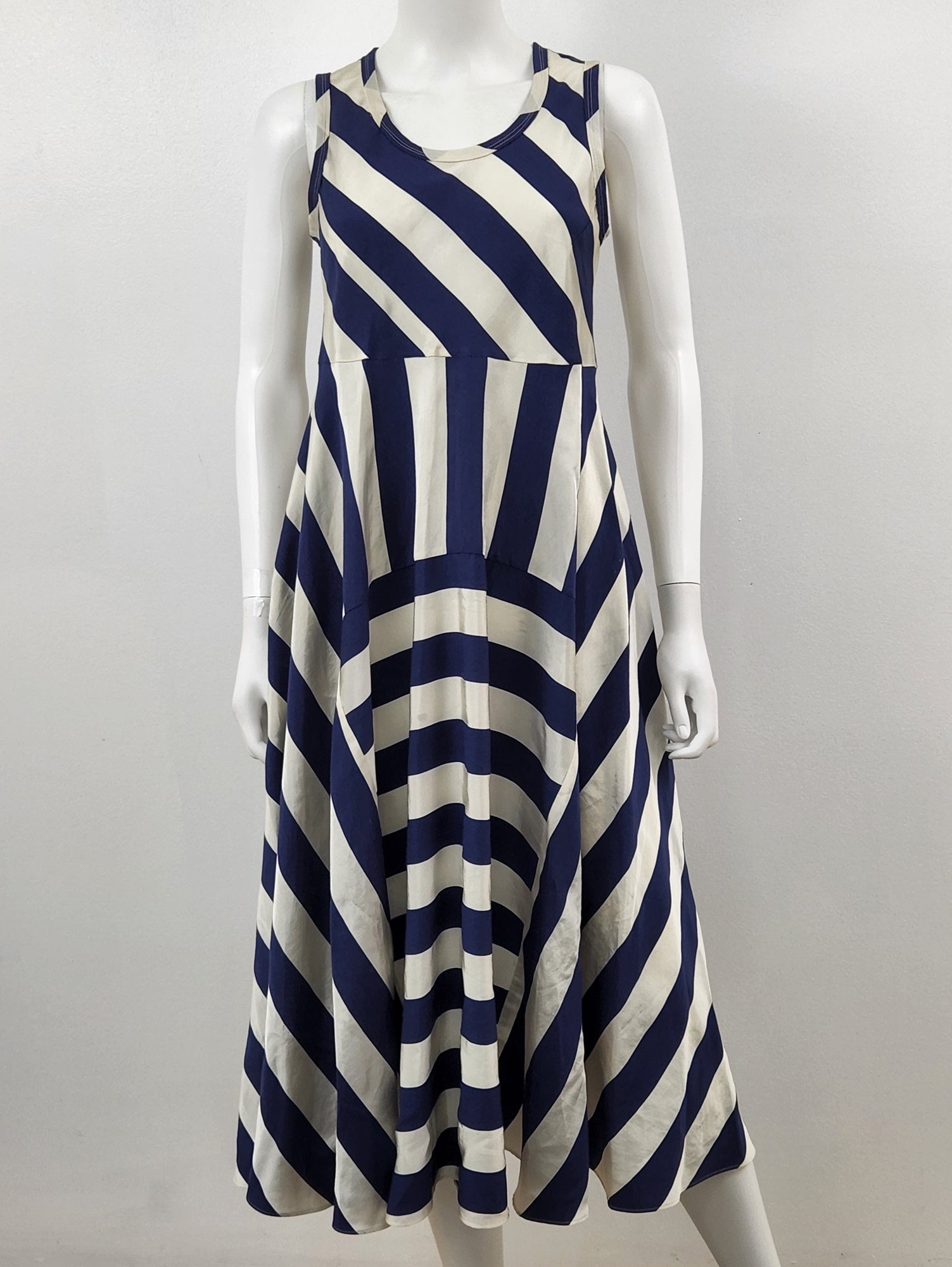 Striped Midi Dress Size Medium