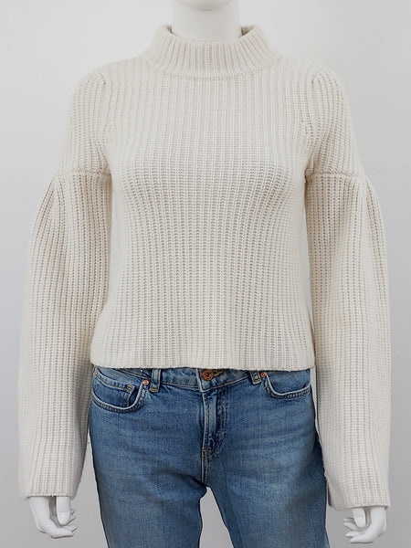 Mock Neck Cashmere Sweater Size XS