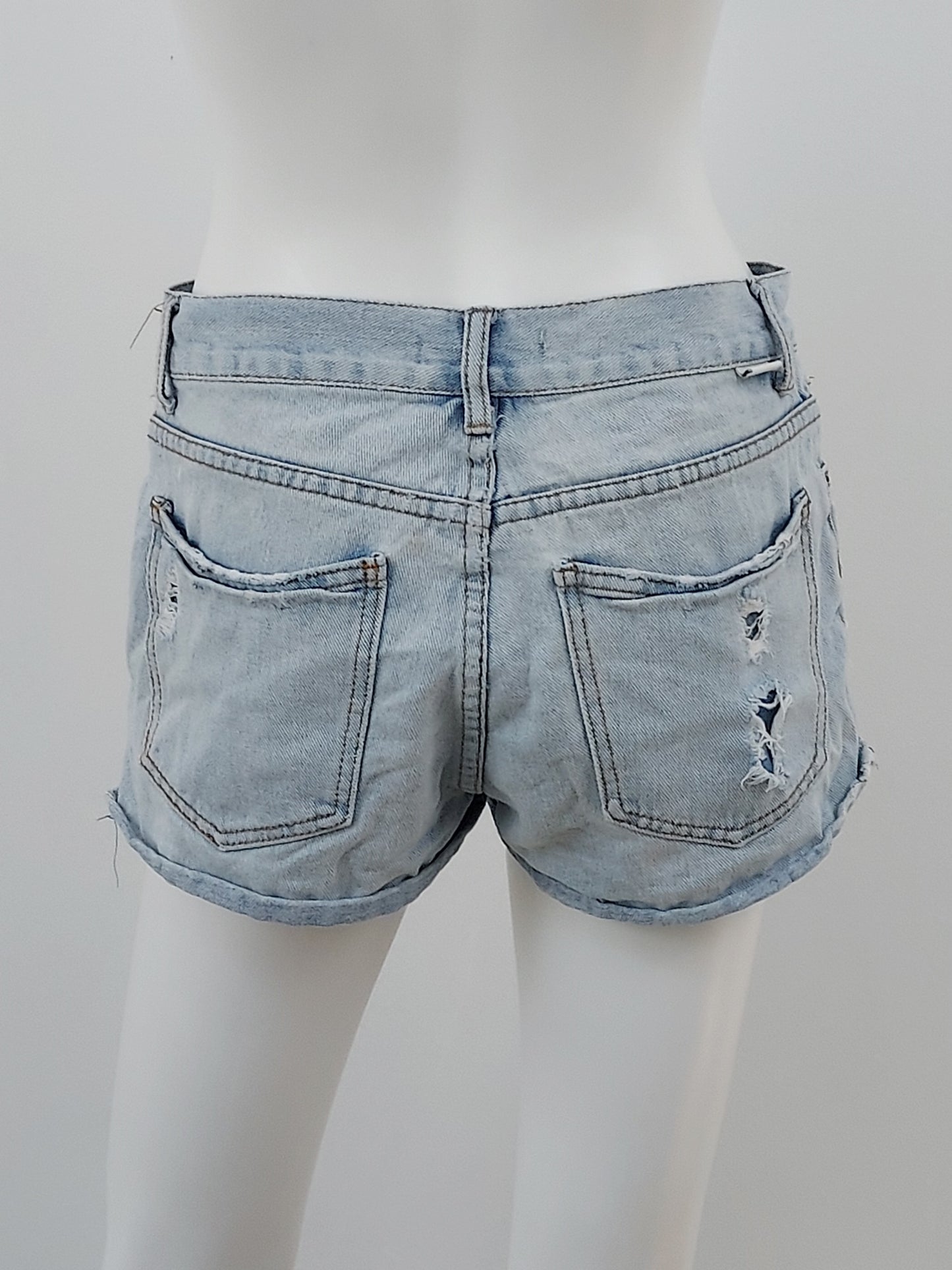 Distressed Denim Shorts Size 26