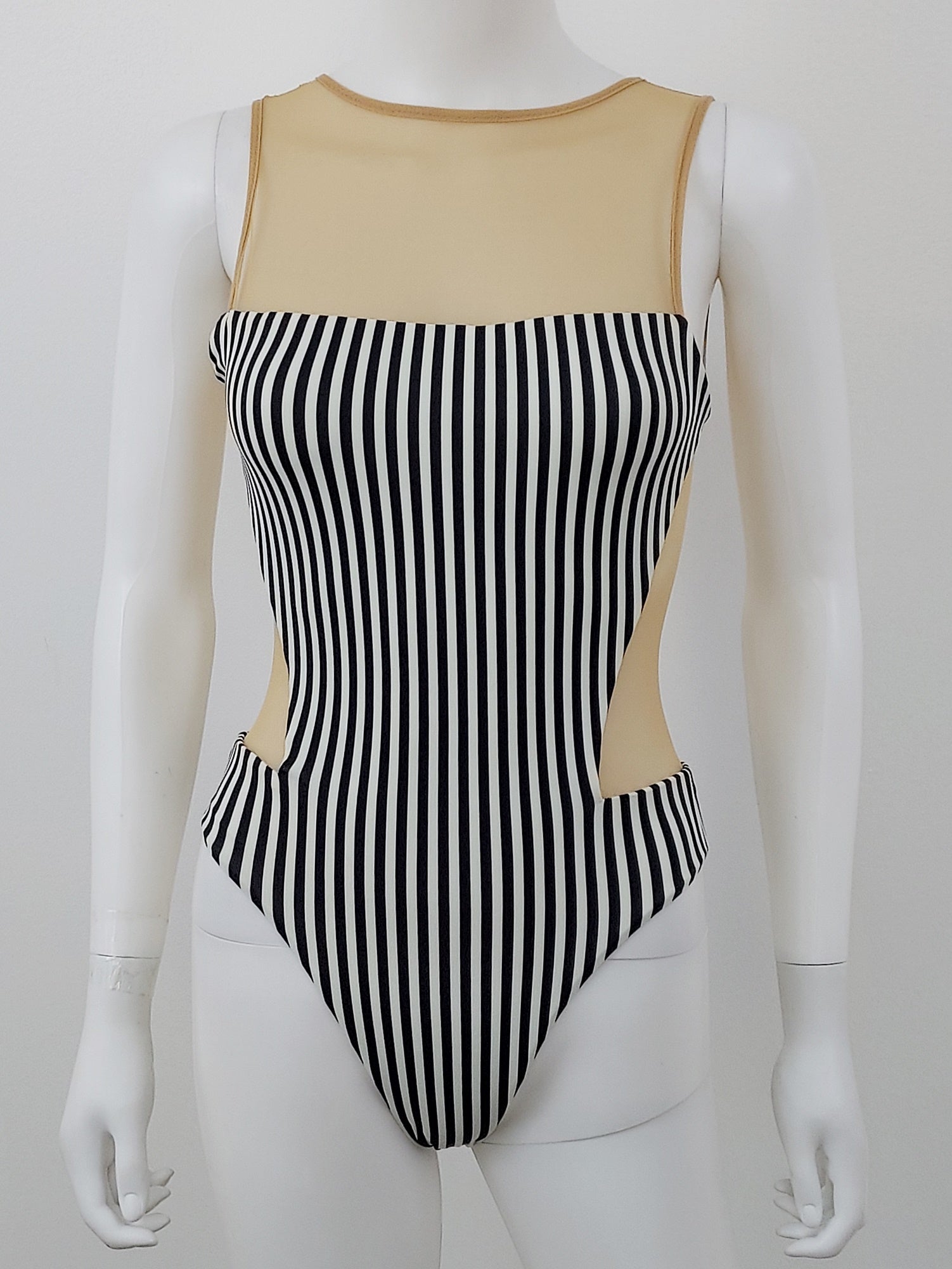 Prude Jude Striped Swimsuit Size XS